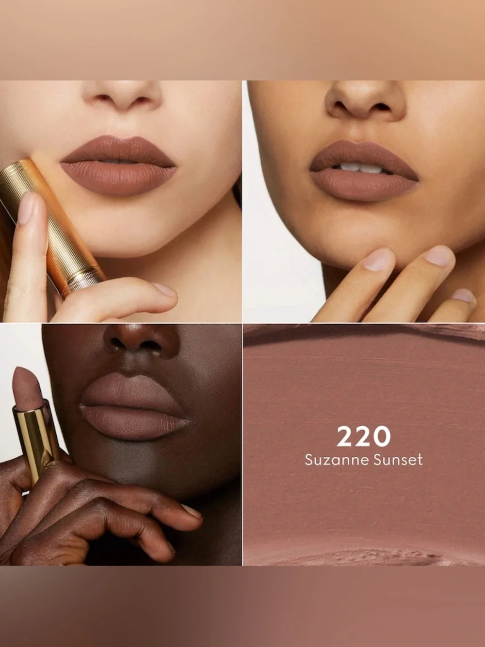 Gucci Rouge À Lèvres Mat Lipstick - Suzanne Sunset 220 - Picture 3 of 3